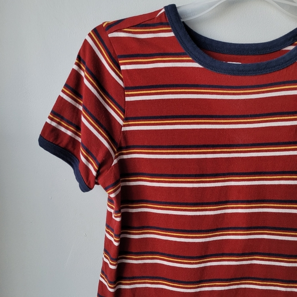 Vans Striped Crewneck Short Sleeve Shirt Size Medium - Picture 3 of 13
